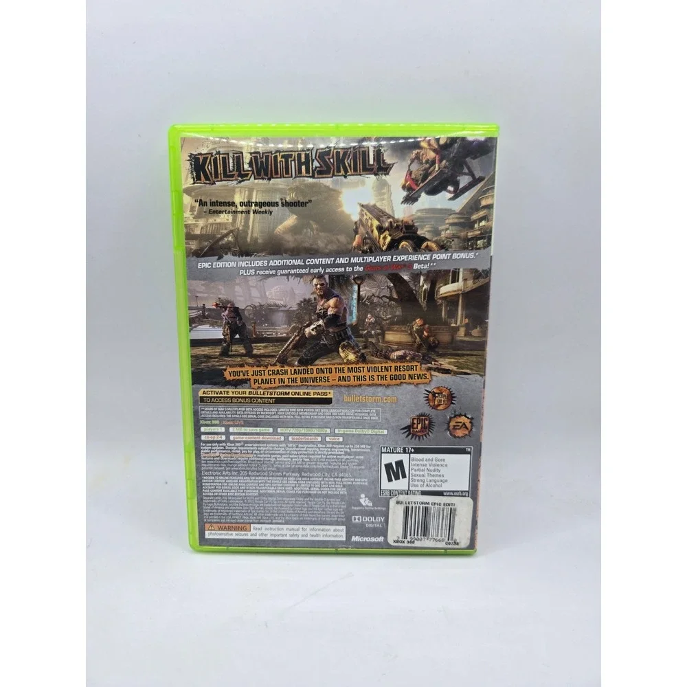 Bulletstorm‎ Epic Edition (Xbox 360) COMPLETE CIB